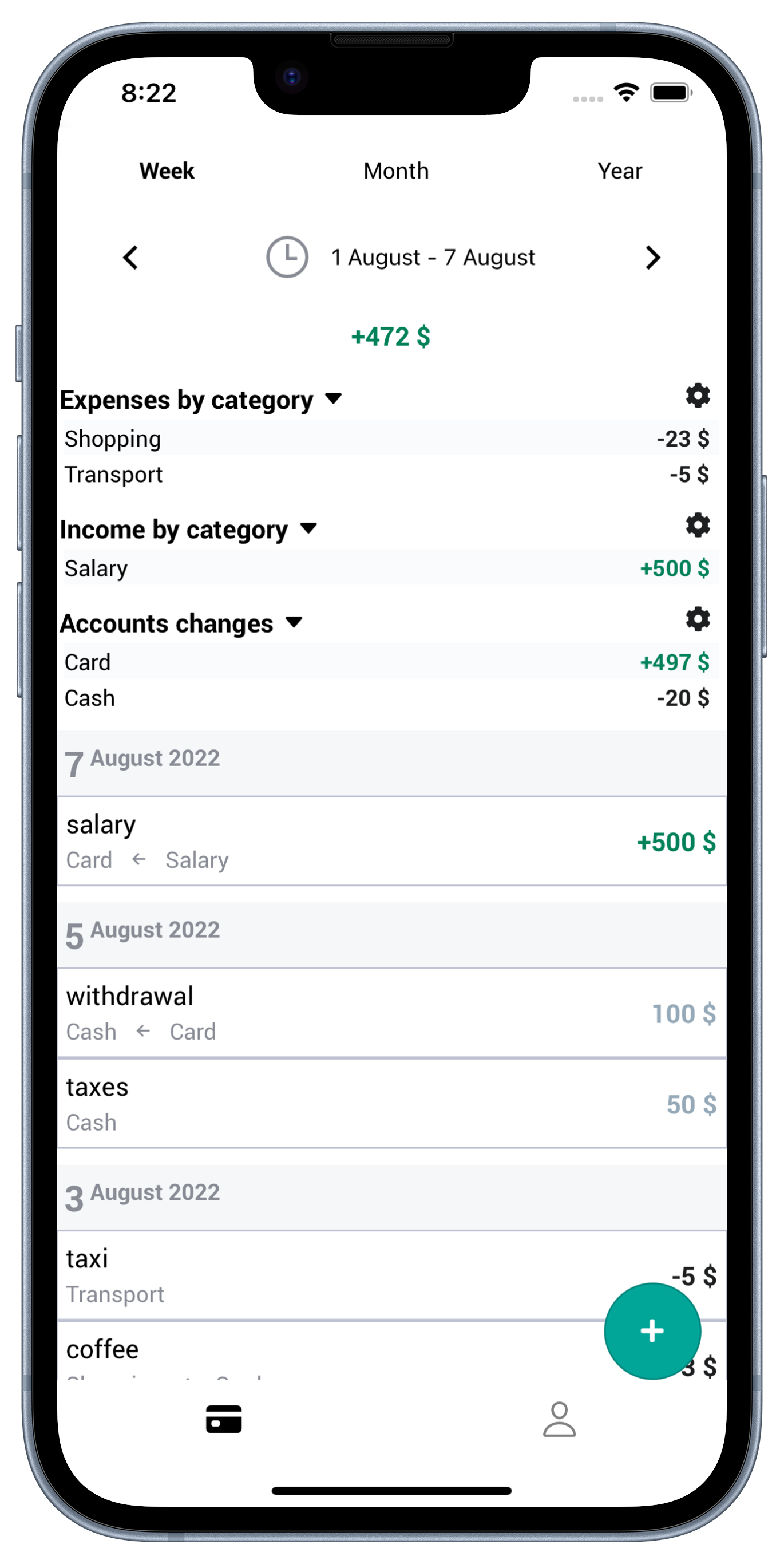 mobile expenses tracker app